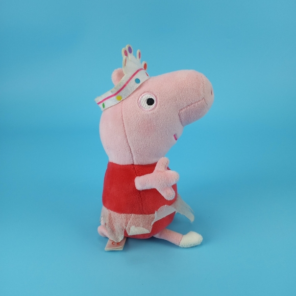 TY 2015 Ballerina Peppa Pig 8" Plush Toy Red Pink - Picture 8 of 12
